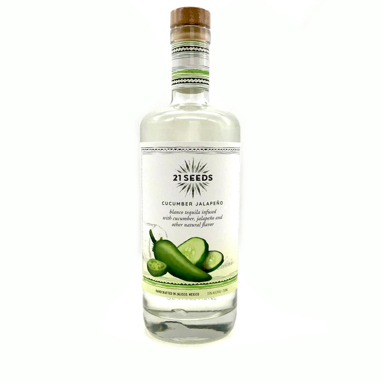 Cucumber tequila seeds infused 750ml jalapeno jalapeño release